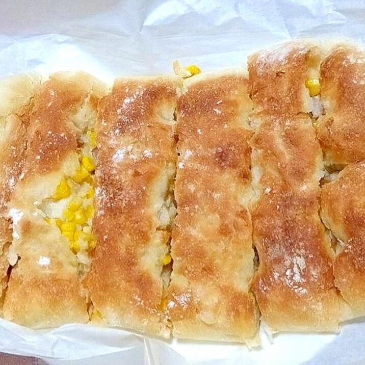 とうもろこしぎっしり☆コーンフォカッチャ